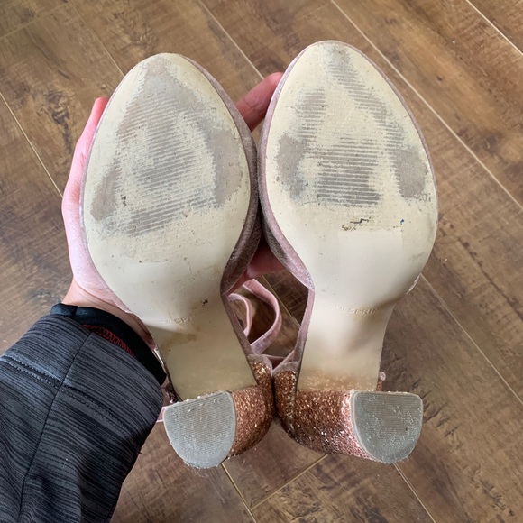 Pink sparkly chunky heels from Call It Spring - Picture 7 of 8